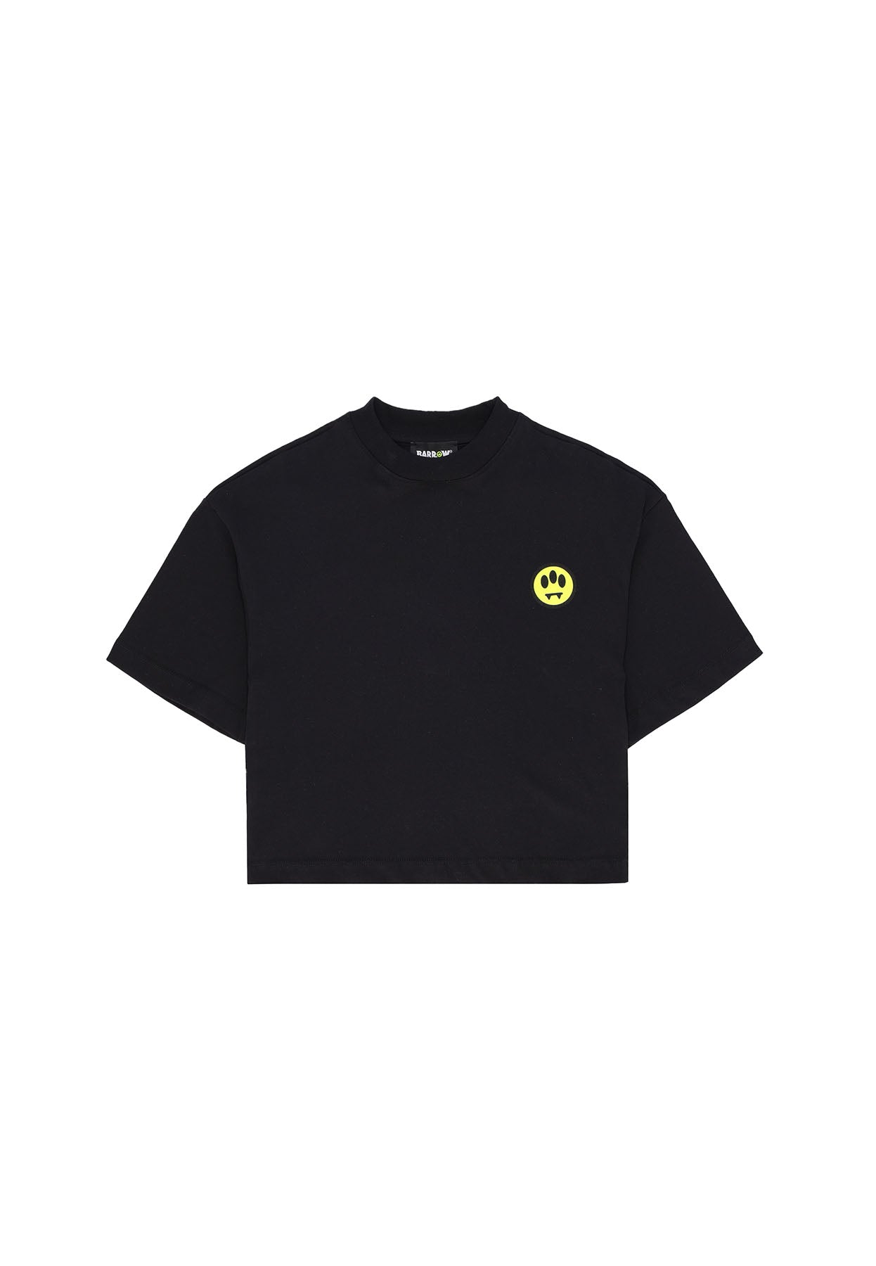 T-shirt basic bambina Barrow kids nera in jersey di cotone | ViaMonte Shop