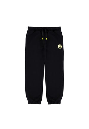 Pantalone sportivo bambino Barrow kids nero in cotone | ViaMonte Shop