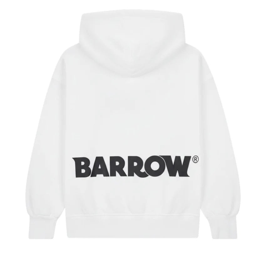 Felpa bambino Barrow kids bianca in cotone | ViaMonte Shop