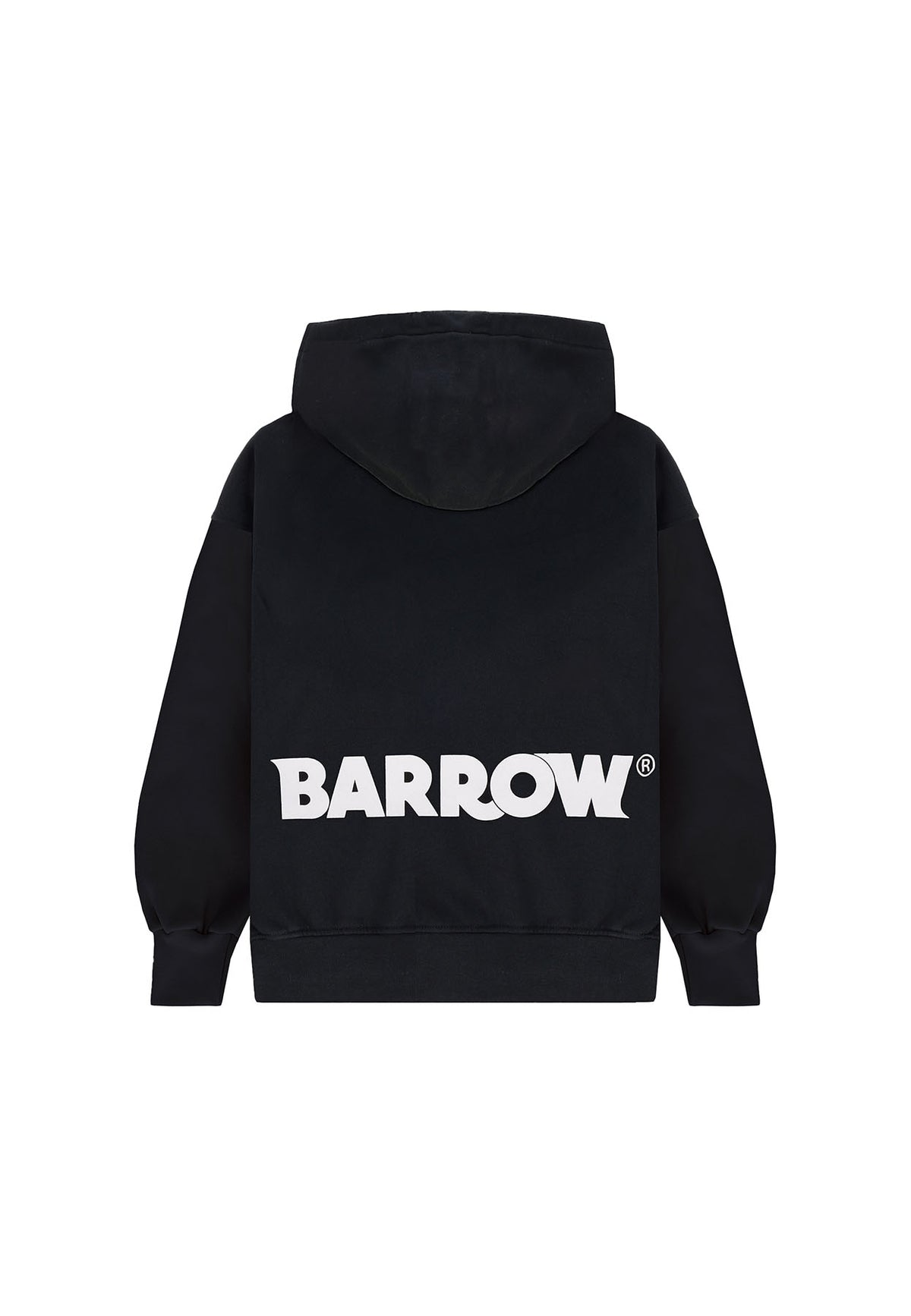 Felpa bambino Barrow kids nera in cotone | ViaMonte Shop