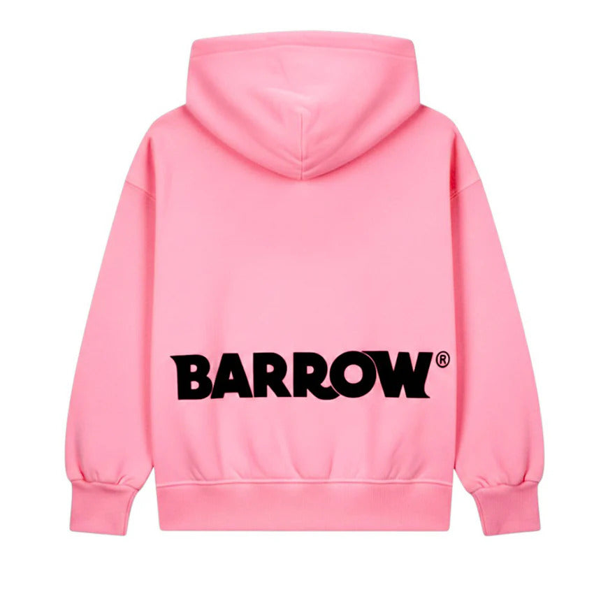 Felpa bambino Barrow kids rosa in cotone | ViaMonte Shop