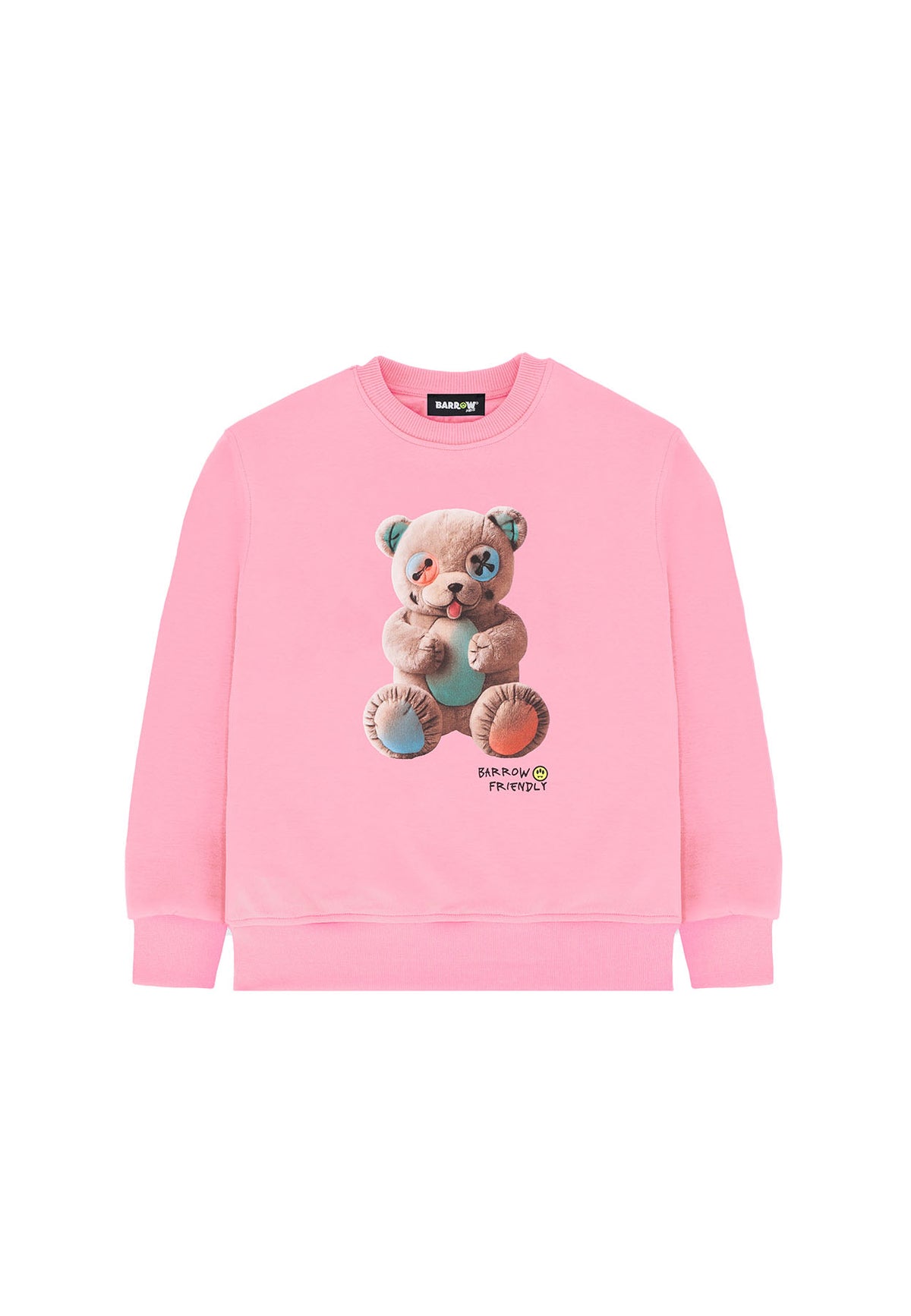 Felpa bambino Barrow kids rosa in cotone | ViaMonte Shop