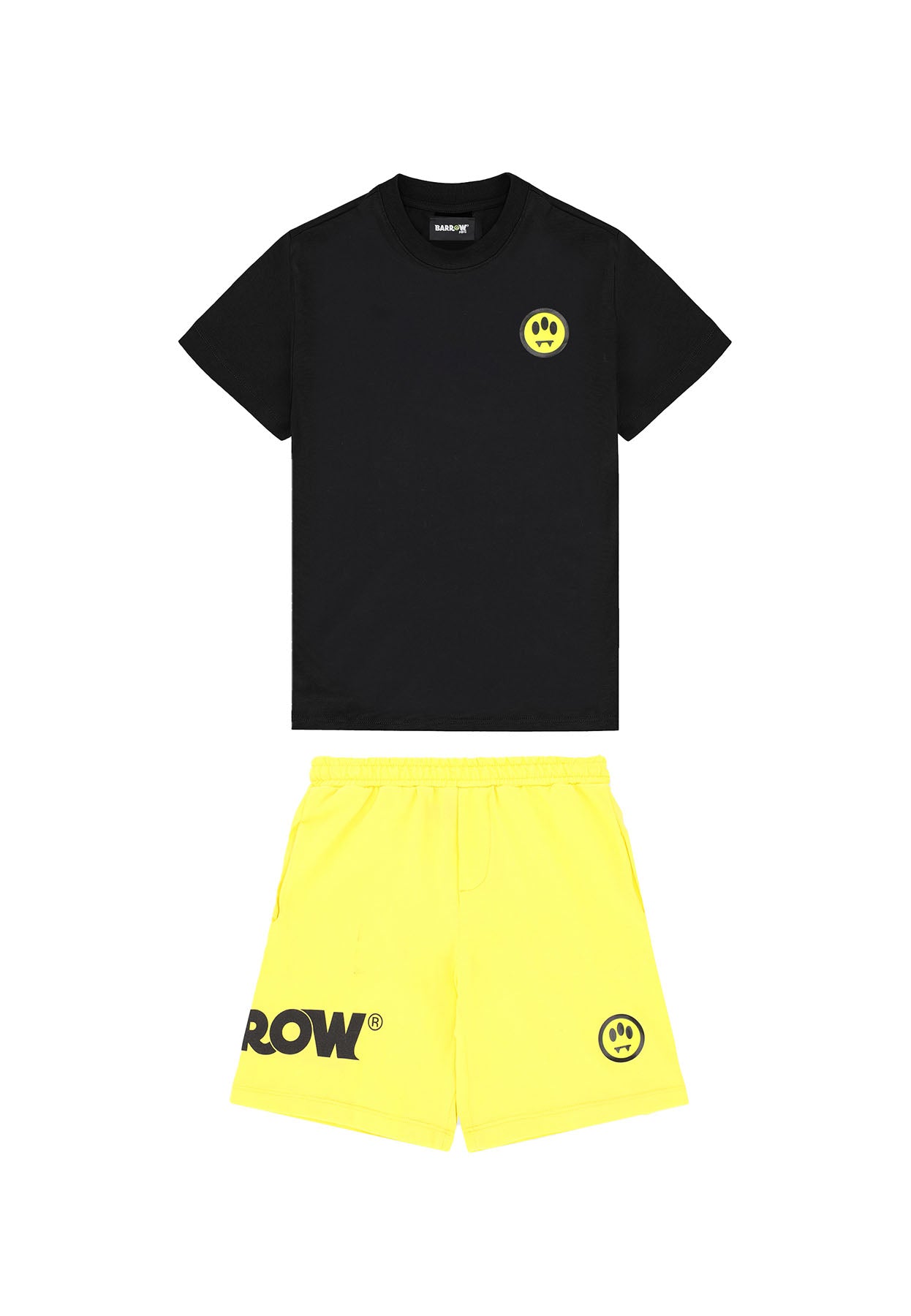 Completo bambino Barrow kids nero/giallo in cotone | ViaMonte Shop