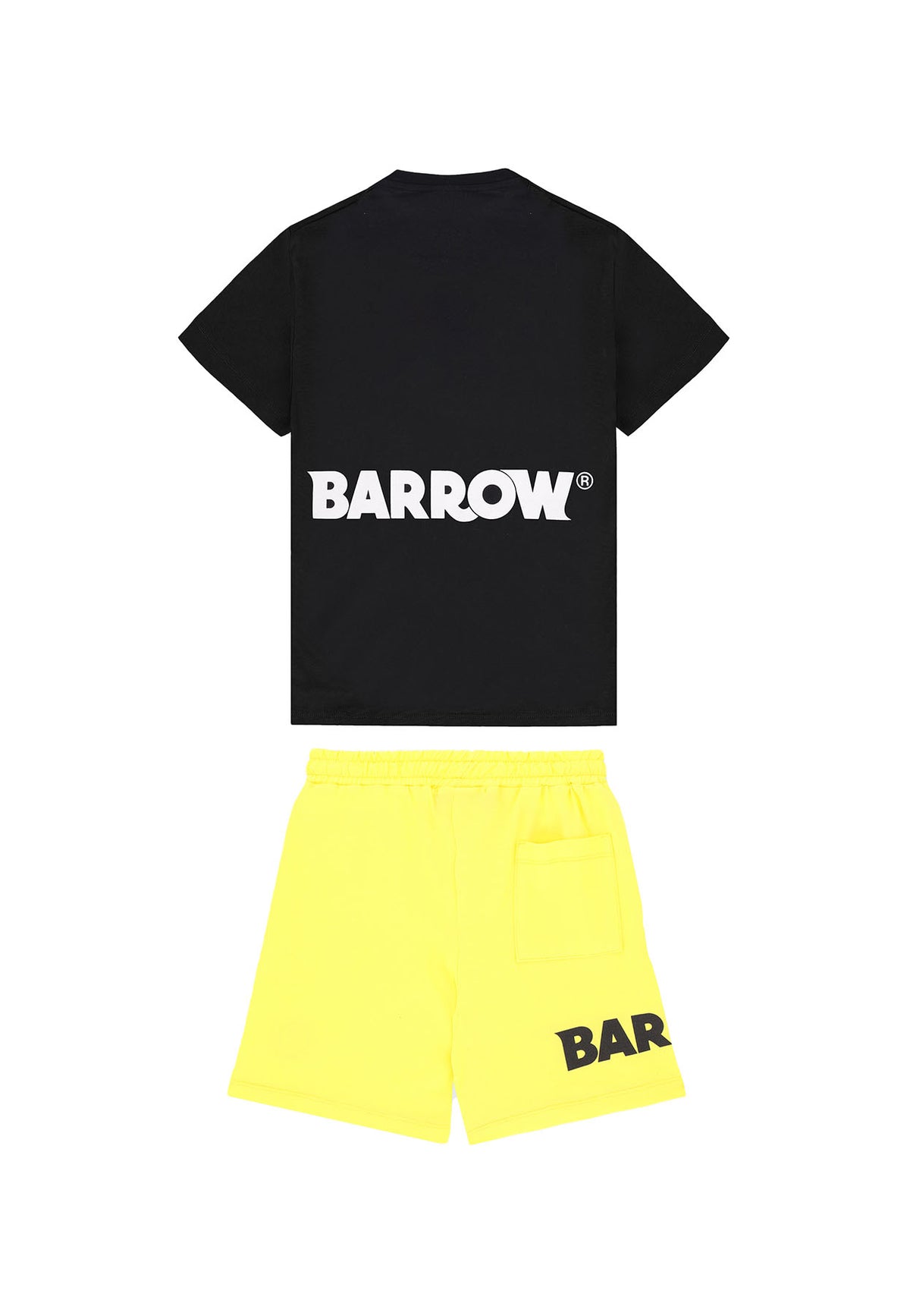 Completo bambino Barrow kids nero/giallo in cotone | ViaMonte Shop