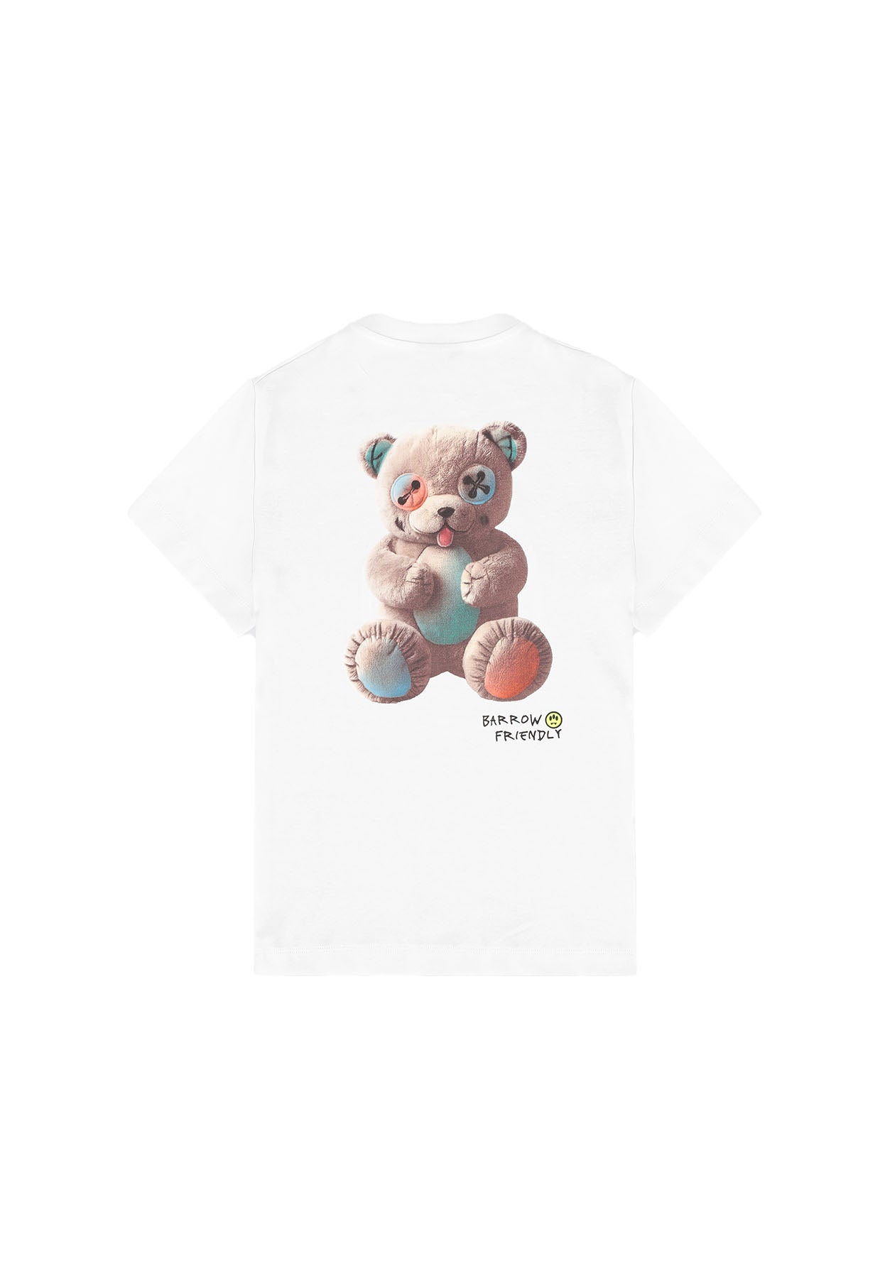 T-shirt bambino Barrow kids bianca in jersey di cotone | ViaMonte Shop