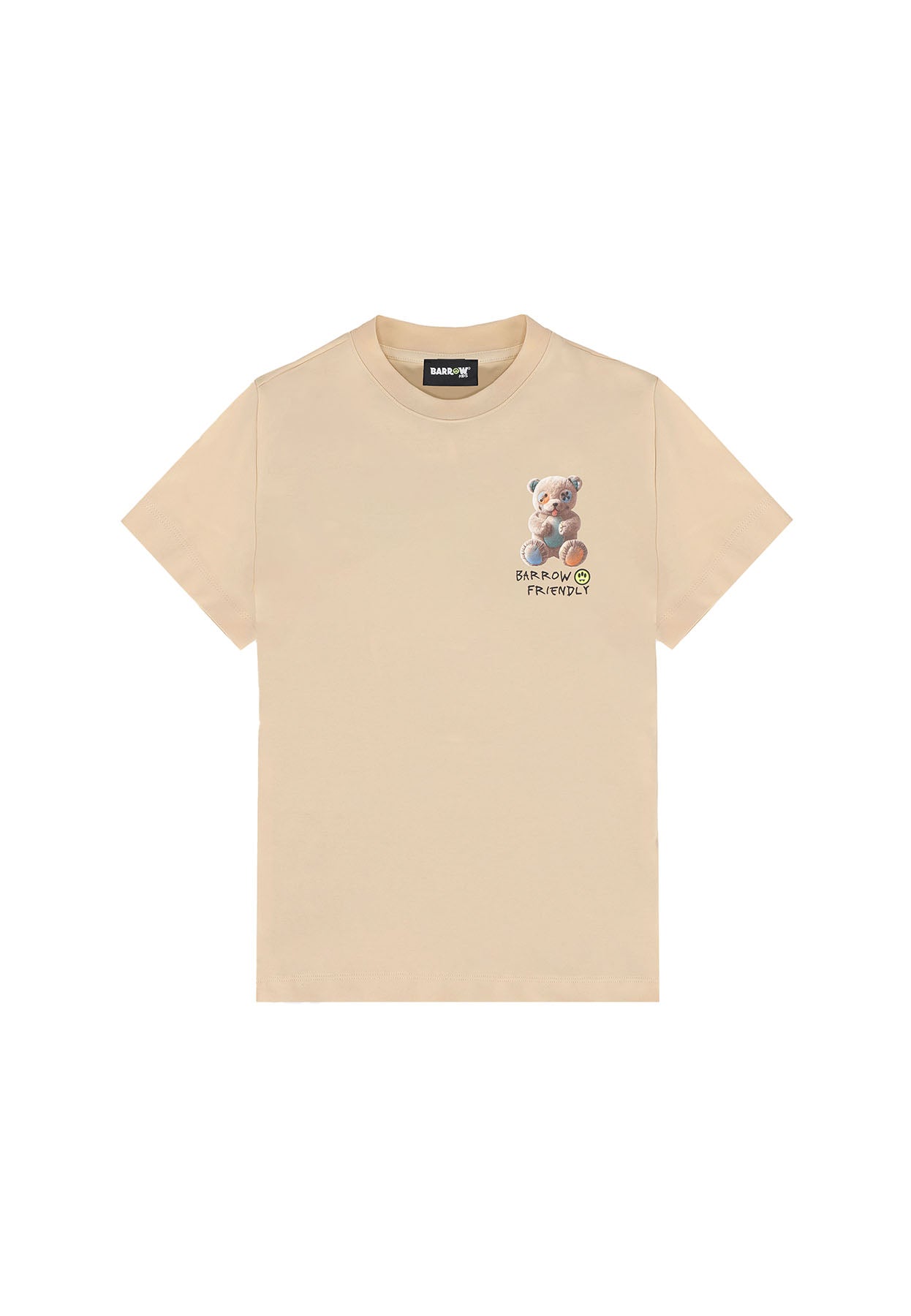T-shirt bambino Barrow kids beige in jersey di cotone | ViaMonte Shop