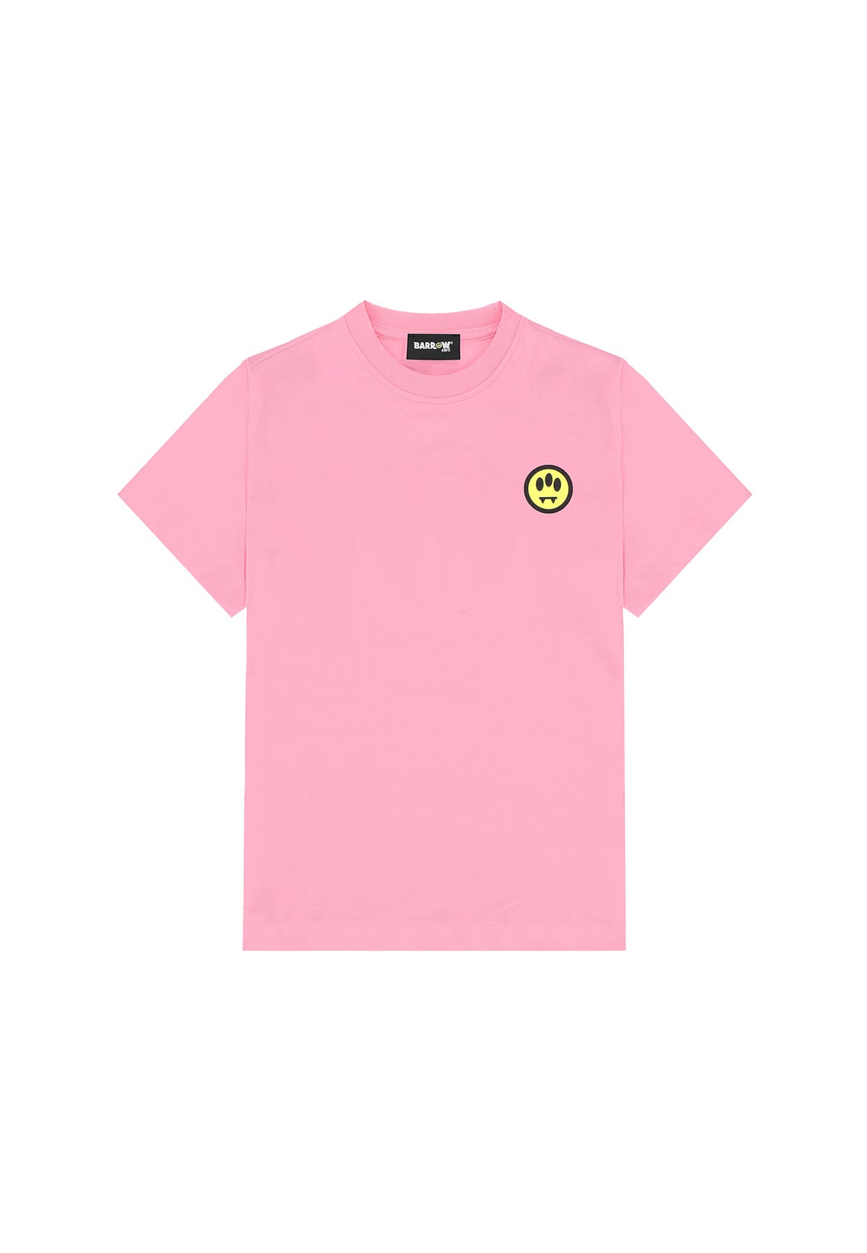 T-shirt bambino Barrow kids rosa in jersey di cotone | ViaMonte Shop