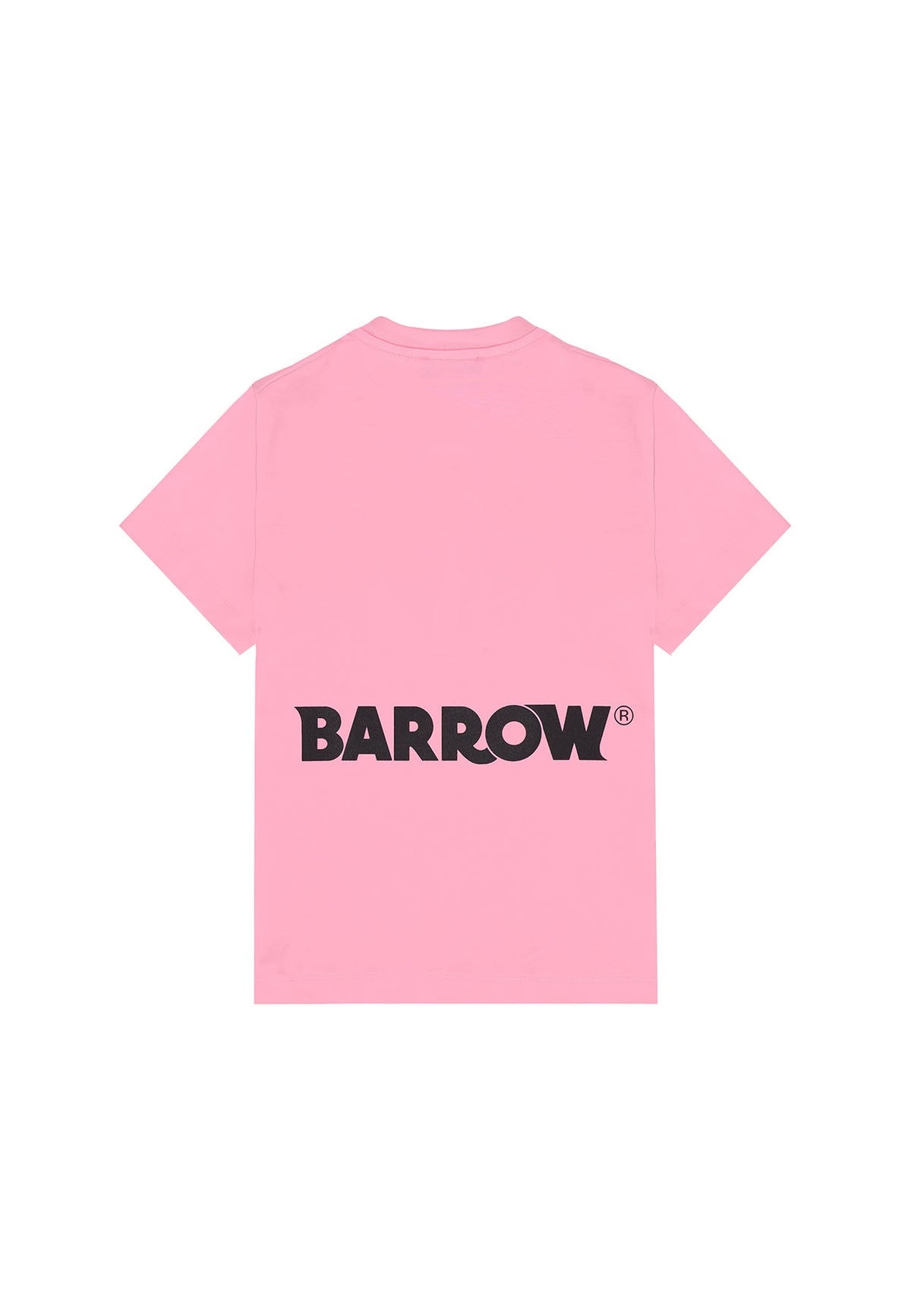 T-shirt bambino Barrow kids rosa in jersey di cotone | ViaMonte Shop
