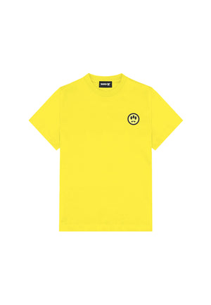 T-shirt bambino Barrow kids gialla in jersey di cotone | ViaMonte Shop