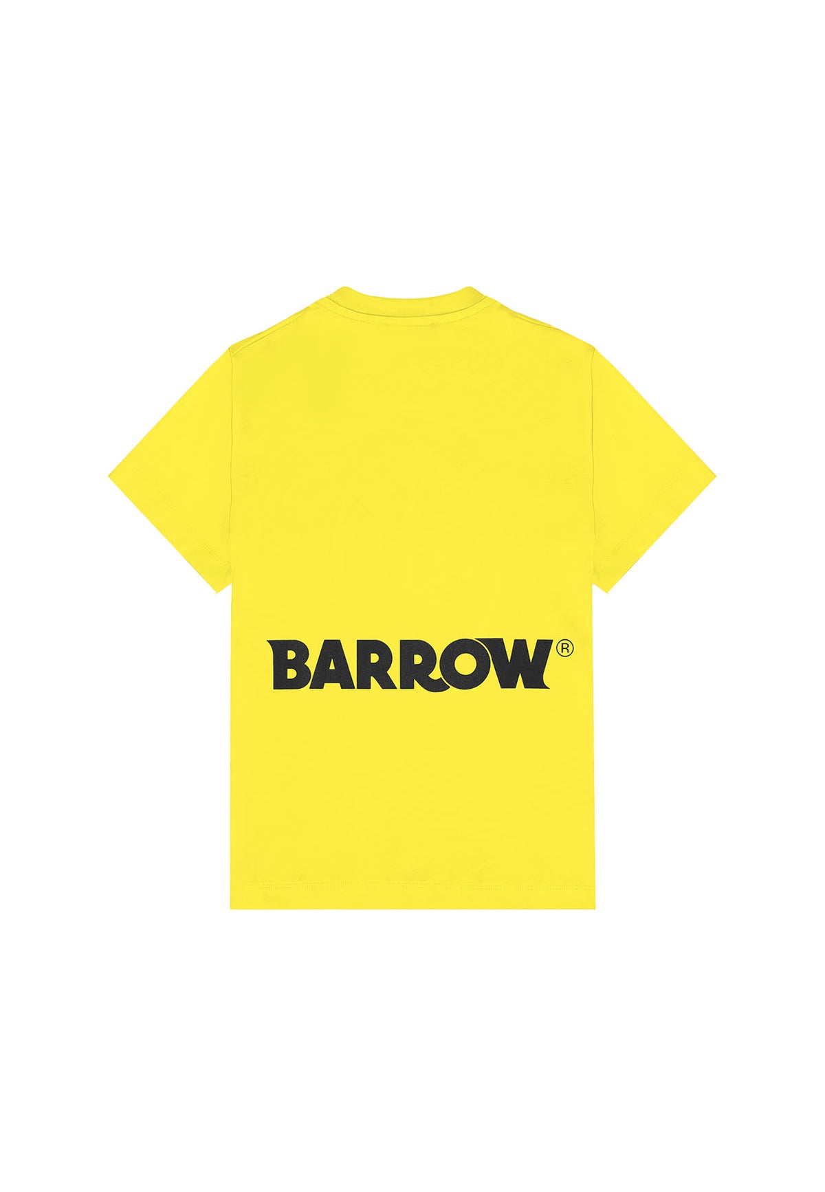 T-shirt bambino Barrow kids gialla in jersey di cotone | ViaMonte Shop
