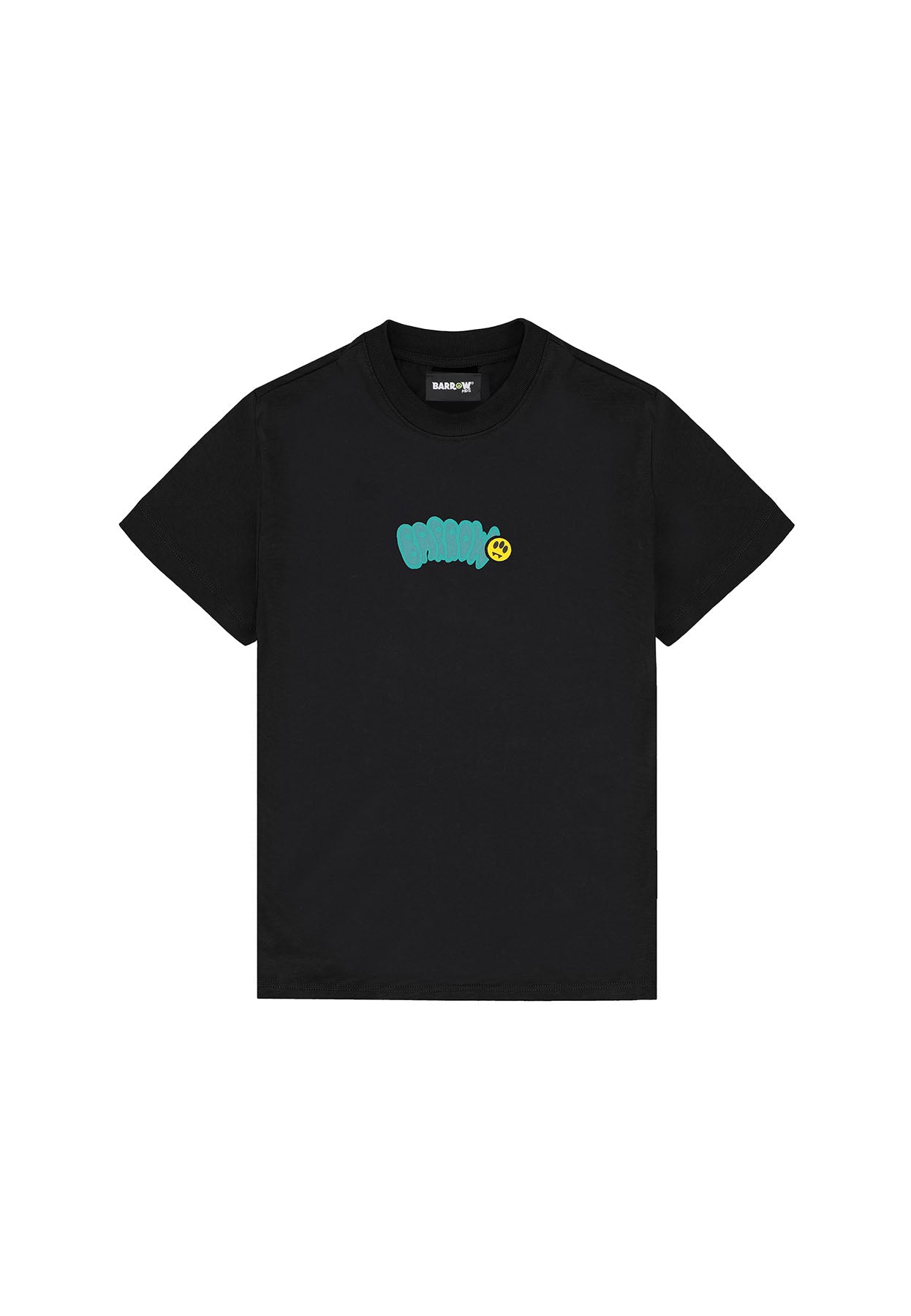 T-shirt bambino Barrow kids nera in jersey di cotone | ViaMonte Shop
