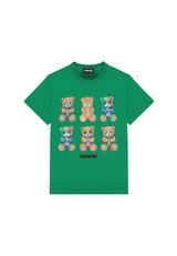 T-shirt bambino Barrow kids verde in jersey di cotone | ViaMonte Shop