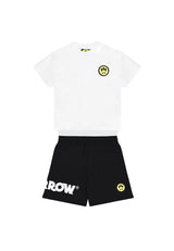 Completo neonato Barrow kids bianco/nero in cotone | ViaMonte Shop