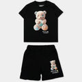 Completo neonato Barrow kids nero in cotone | ViaMonte Shop