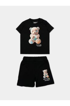 Completo neonato Barrow kids nero in cotone | ViaMonte Shop