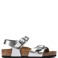 Sandali bambina Birkenstock Rio kids elettric metallic silver | ViaMonte Shop