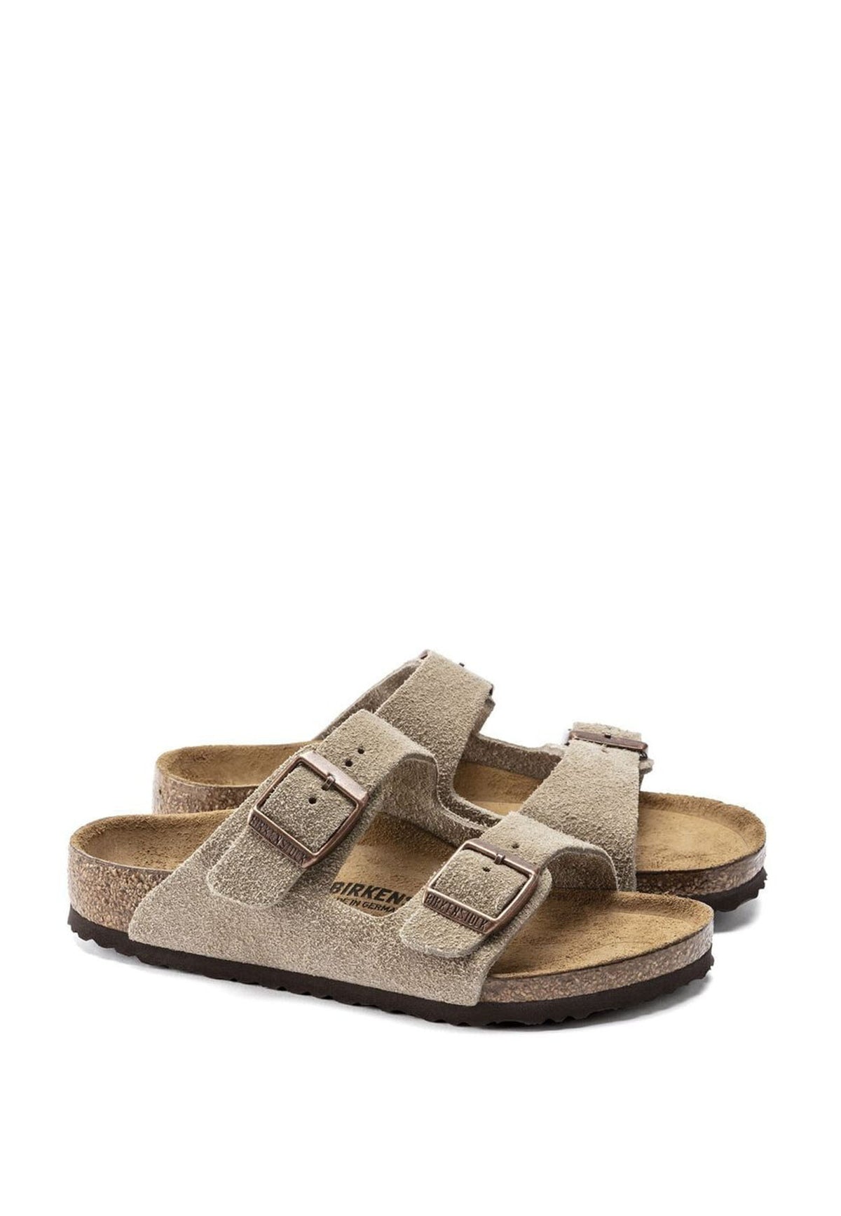 Sandali bambino Birkenstock Arizona BS beige in pelle scamosciata | ViaMonte Shop