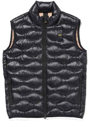 Piumino smanicato bambino Danny junior Blauer nero in nylon | ViaMonte Shop