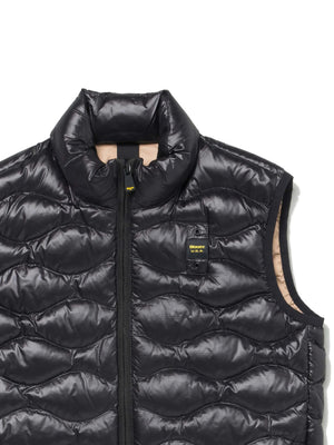 Piumino smanicato bambino Danny junior Blauer nero in nylon | ViaMonte Shop