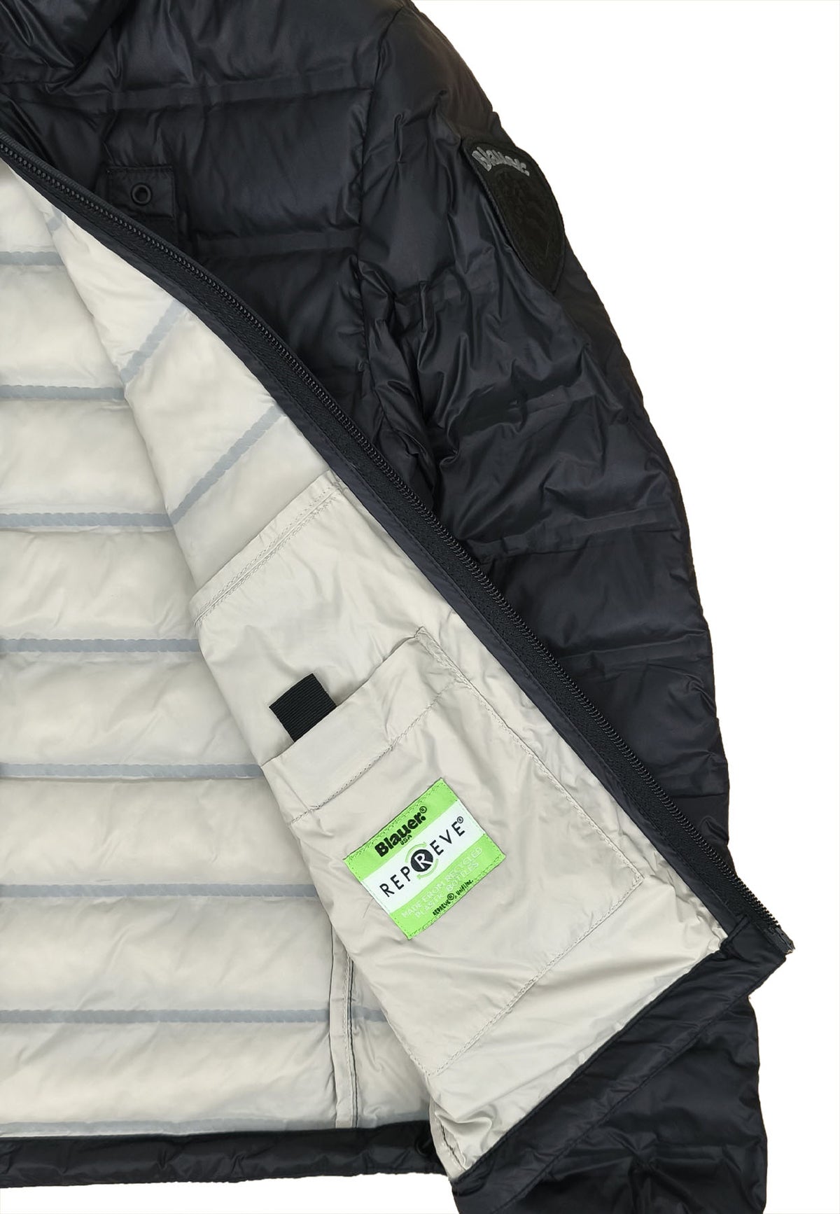 Giubbino bambino Blauer Charles nero in nylon | ViaMonte Shop