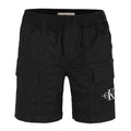 Bermuda bambino Calvin Klein Jeans nero in cotone | ViaMonte Shop