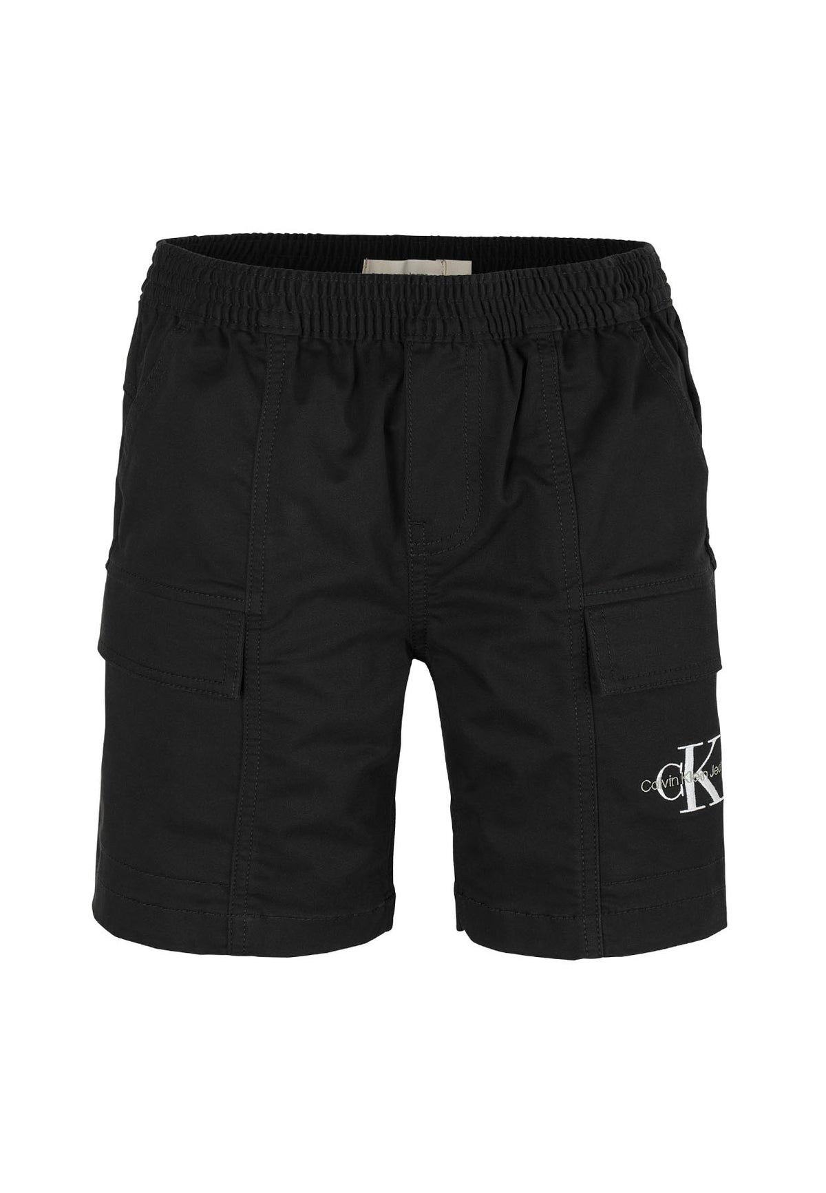 Bermuda bambino Calvin Klein Jeans nero in cotone | ViaMonte Shop