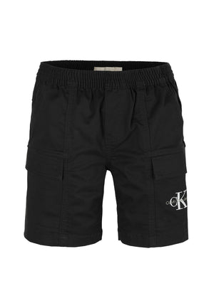 Bermuda bambino Calvin Klein Jeans nero in cotone | ViaMonte Shop