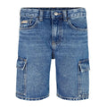 Bermuda bambino Calvin Klein Jeans blu in denim | ViaMonte Shop