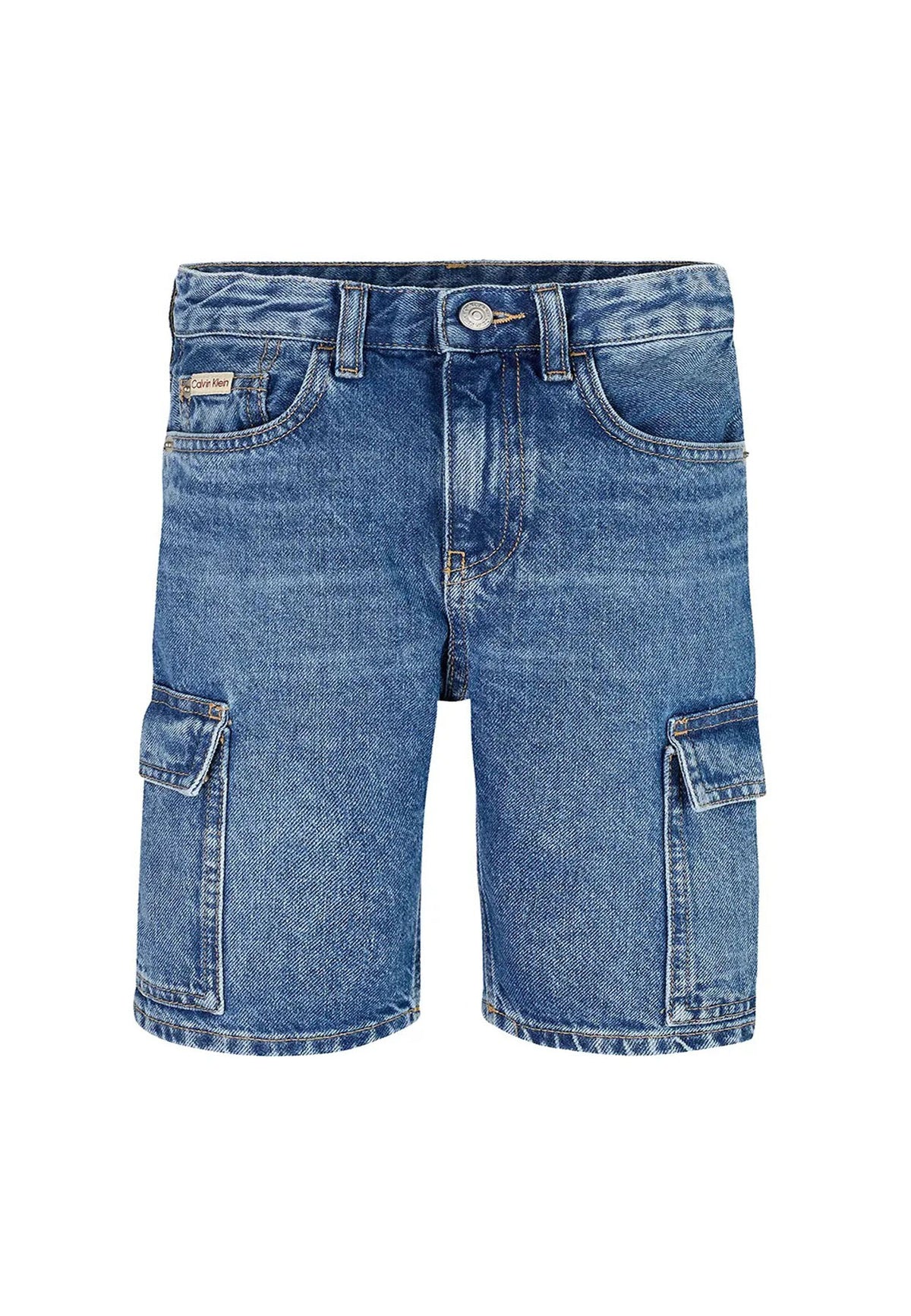 Bermuda bambino Calvin Klein Jeans blu in denim | ViaMonte Shop