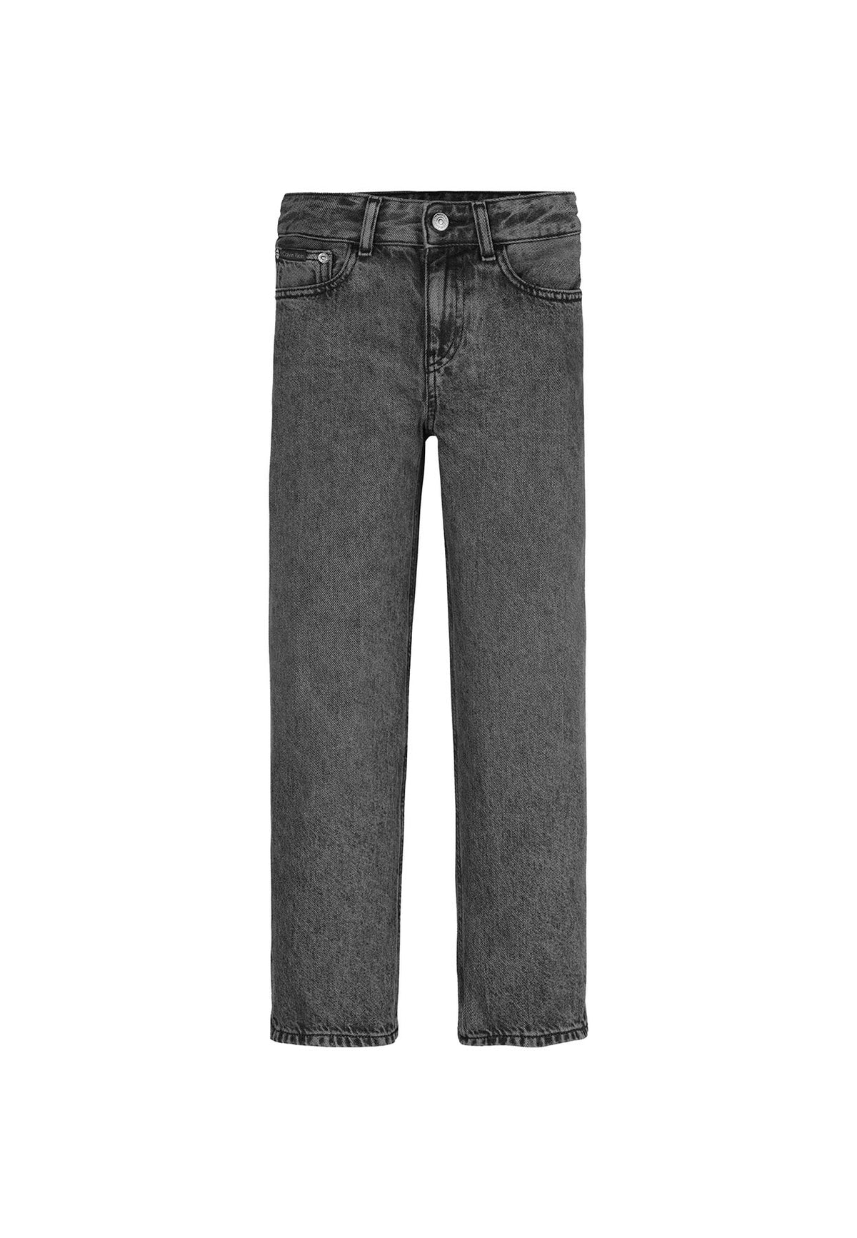 Jeans Skater fit bambino Calvin Klein Jeans nero in denim