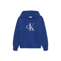 Felpa bambino Calvin Klein Jeans bluette in cotone
