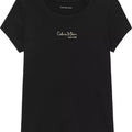 T-shirt bambina Calvin Klein Jeans nera in cotone