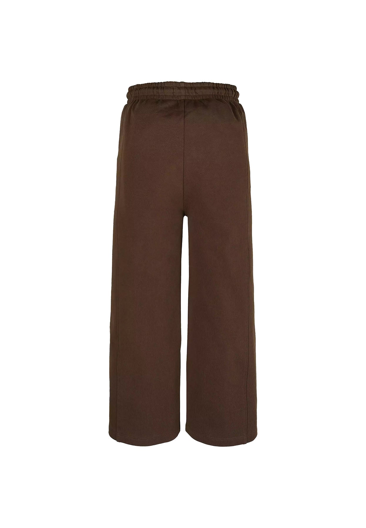 Pantalone bambina Calvin Klein Jeans marrone in felpa di cotone | ViaMonte Shop