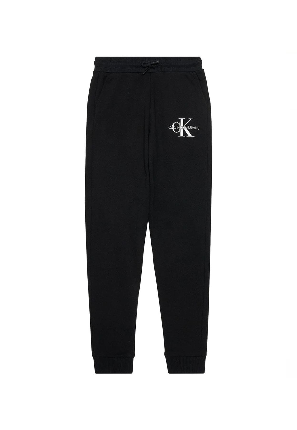 Pantalone sportivo bambino Calvin Klein Jeans Kids nero in cotone | ViaMonte Shop