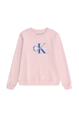 Felpa bambino Calvin Klein Jeans rosa in cotone | ViaMonte Shop