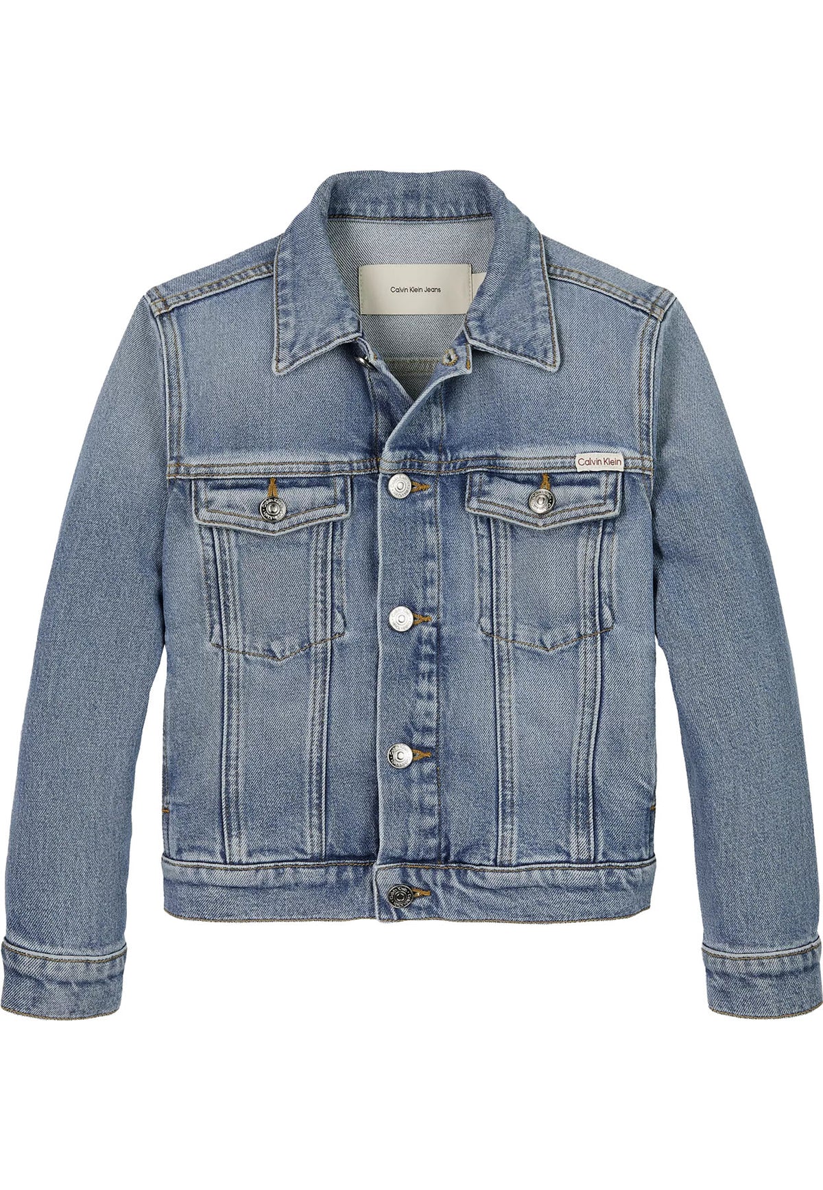 Giubbino bambino Calvin Klein Jeans blu in denim