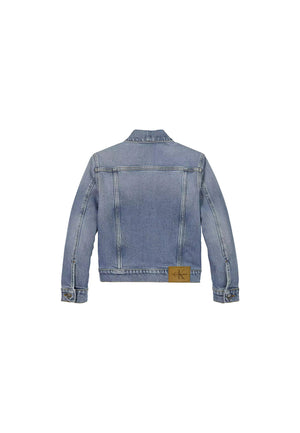 Giubbino bambino Calvin Klein Jeans blu in denim