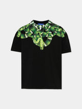 T-shirt bambino County of Milan kids nera in cotone | ViaMonte Shop