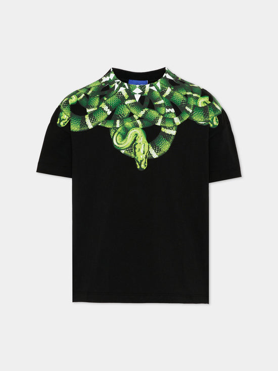 T-shirt bambino County of Milan kids nera in cotone | ViaMonte Shop