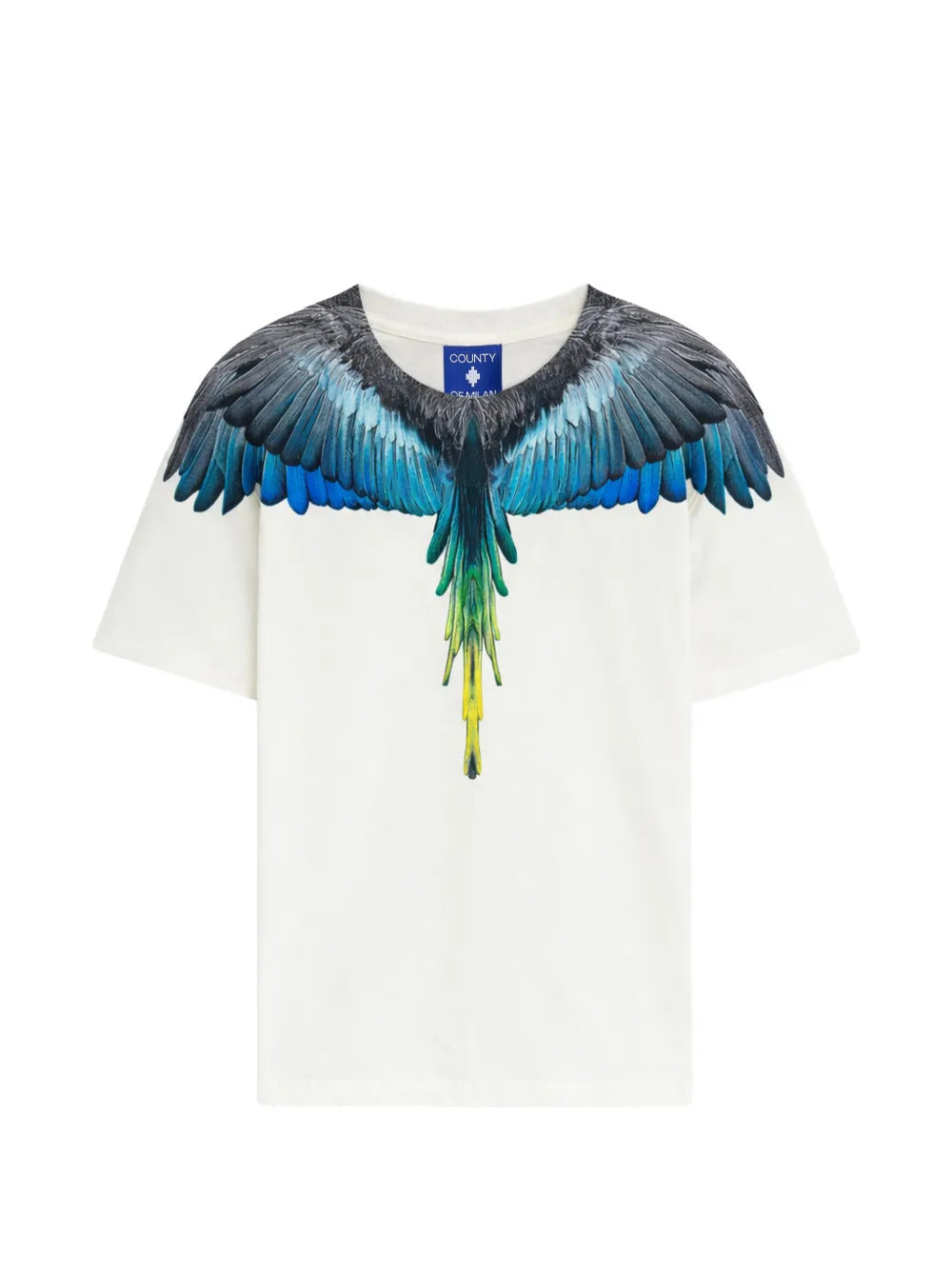 T-shirt bambino County of Milan kids panna in cotone | ViaMonte Shop
