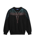 Felpa bambina County of Milan kids nera in cotone | ViaMonte Shop