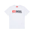 T-shirt bambino Diesel bianca in cotone | ViaMonte Shop