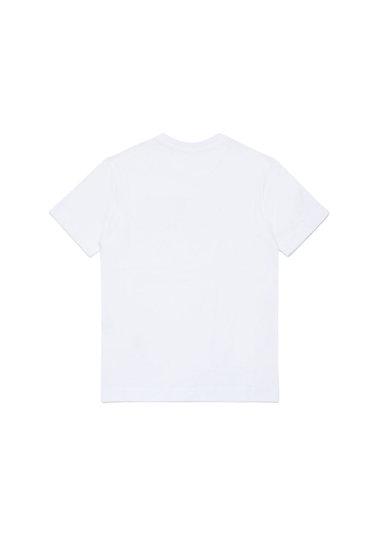 T-shirt bambino Diesel bianca in cotone | ViaMonte Shop