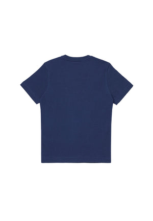 T-shirt bambino Diesel blu in cotone | ViaMonte Shop