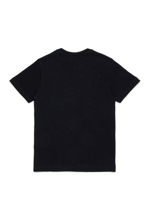 T-hirt bambino Diesel kid nera in cotone | ViaMonte Shop