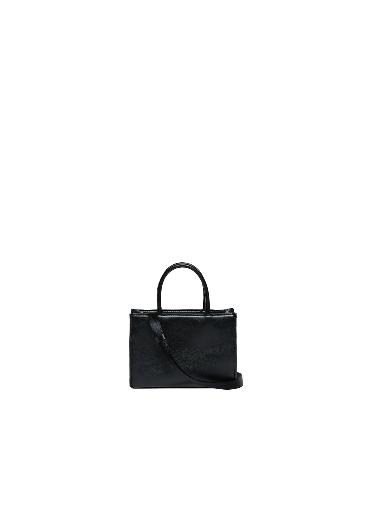 Borsa shopper bambina Diesel kid 3D nera in tessuto spalmato | ViaMonte Shop