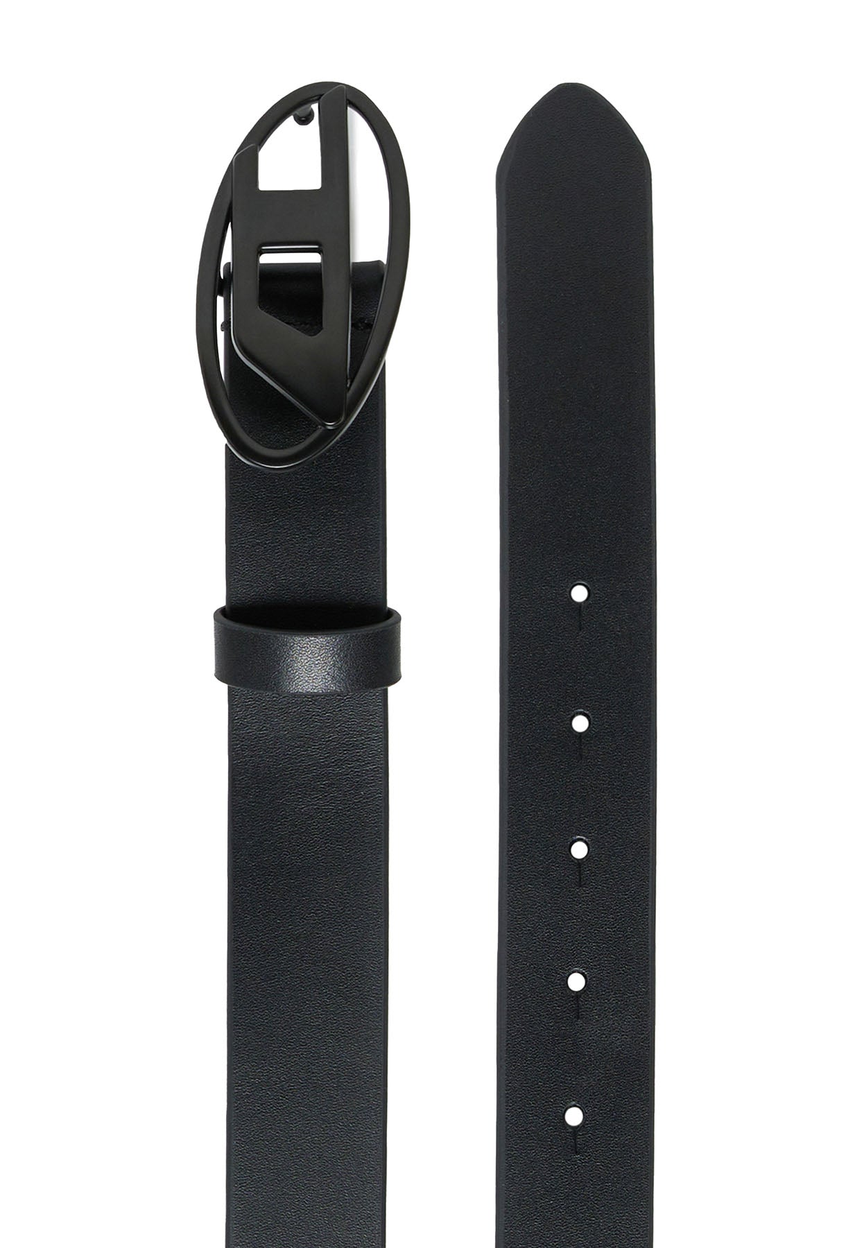 Cintura bambino Diesel nera in pelle | ViaMonte Shop