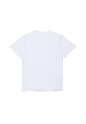 T-shirt bambino Diesel bianca in jersey di cotone elasticizzato | ViaMonte Shop