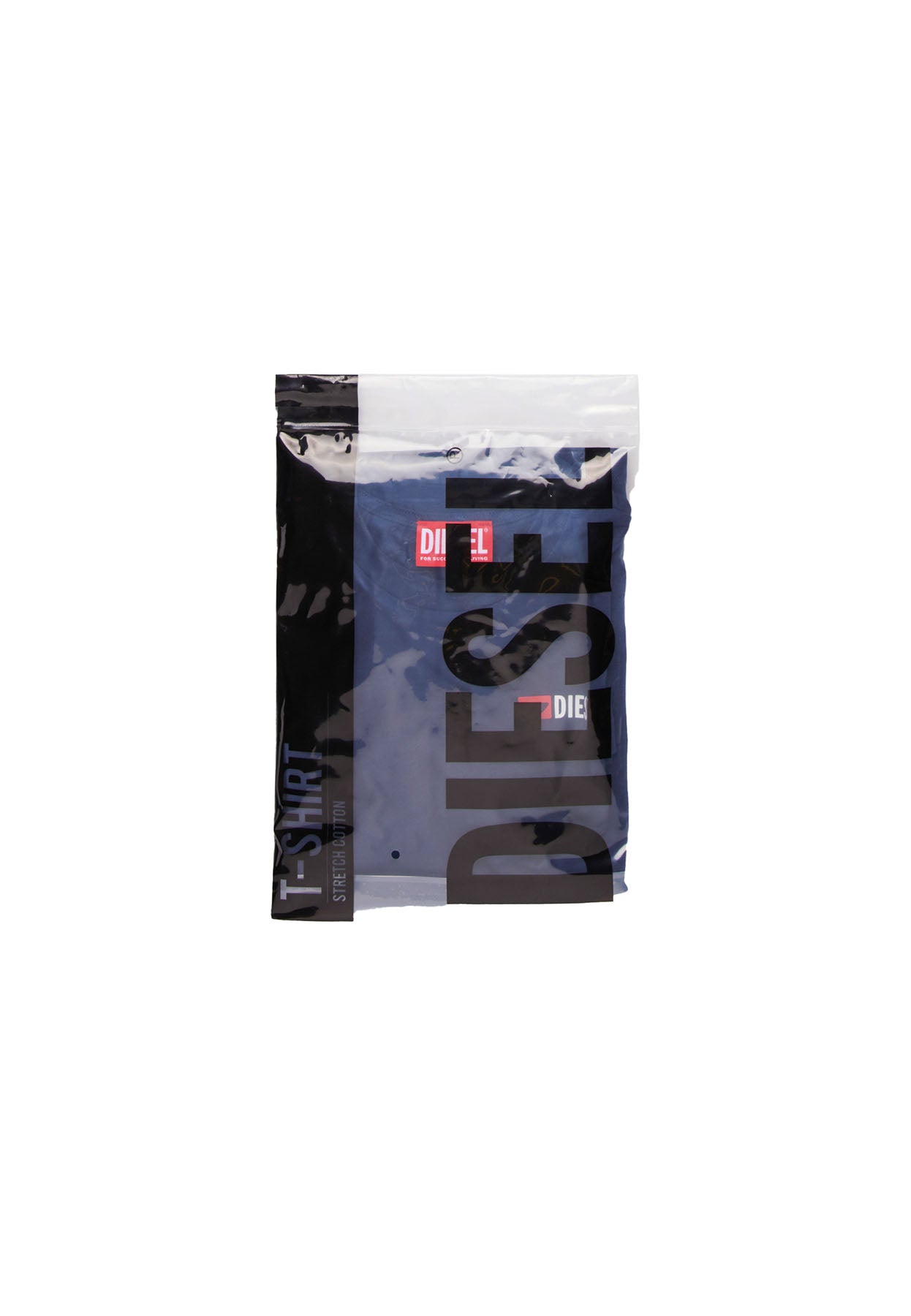 T-shirt bambino Diesel blu in jersey di cotone elasticizzato | ViaMonte Shop