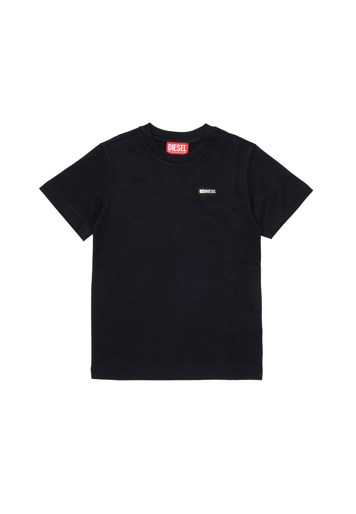 T-shirt bambino Diesel nera in cotone | ViaMonte Shop